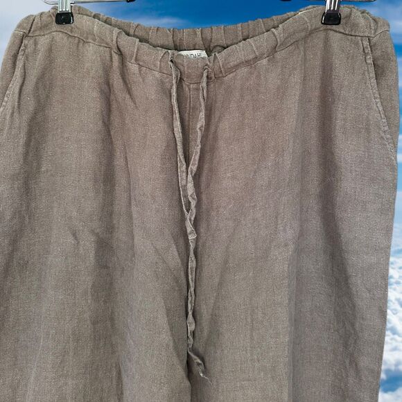 Ivan Grundahl Copenhagen Women's Wide Leg Pants Size 38 Linen Loose Fit - Picture 2 of 7